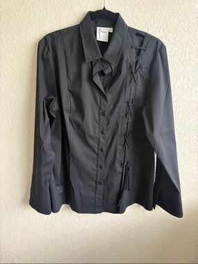 Finley Black Long Sleeve Button Down Shirt
